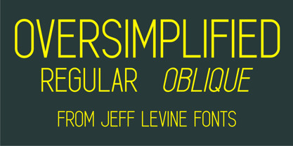 Oversimplified JNL Font Poster 5