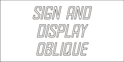 Sign and Display JNL Font Poster 2