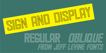 Sign and Display JNL Font Poster 5
