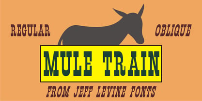 Mule Train JNL Font Poster 5