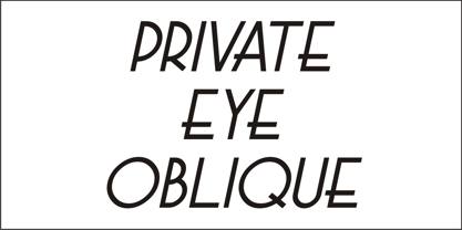 Private Eye JNL Font Poster 2