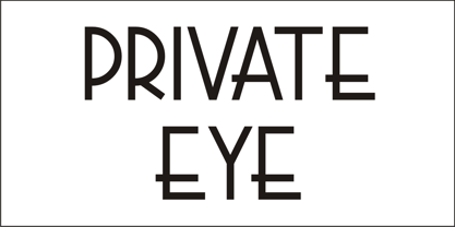 Private Eye JNL Font Poster 4