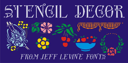 Stencil Decor JNL Font Poster 5