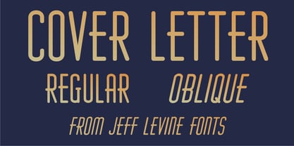 Cover Letter JNL Font Poster 5