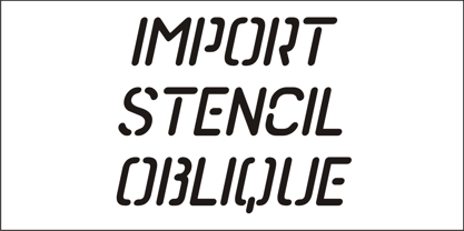 Import Stencil JNL Font Poster 2