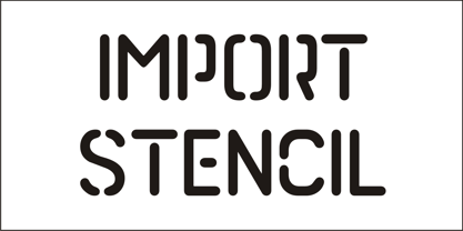 Import Stencil JNL Font Poster 4
