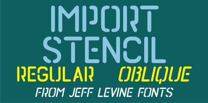 Import Stencil JNL Font Poster 5