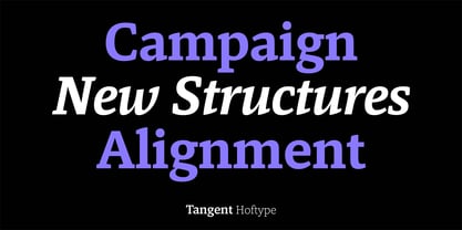 Tangent Font Poster 10