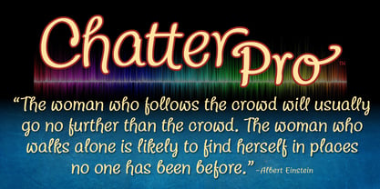 Chatter Pro Font Poster 8