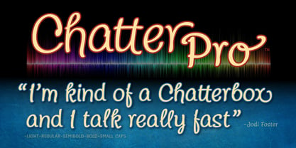 Chatter Pro Font Poster 1