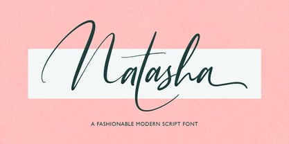 Natasha Font Poster 1