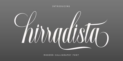 Hirradista Font Poster 5