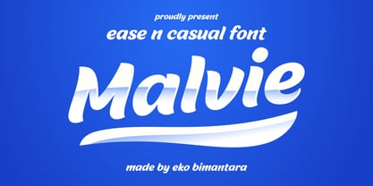 Malvie Font Poster 1