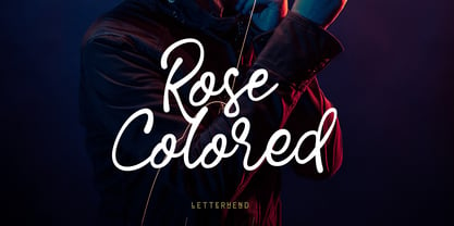 Rose Colored Font Poster 5
