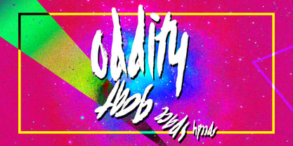 Speedy Space Goat Oddity Font Poster 1