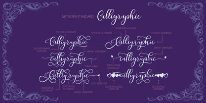 My Sister Font Poster 5