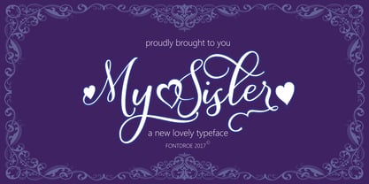 My Sister Font Poster 6