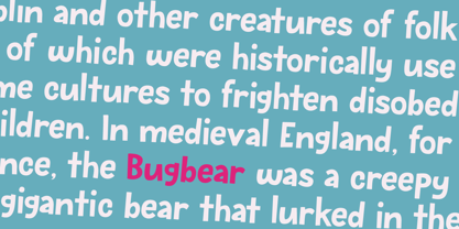 Bugbear Font Poster 1