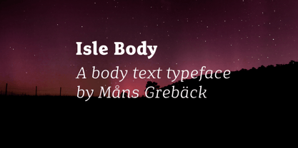 Isle Body Font Poster 5