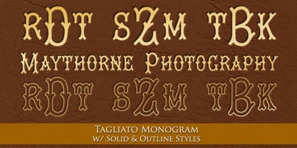 MFC Tagliato Monogram Font Poster 6