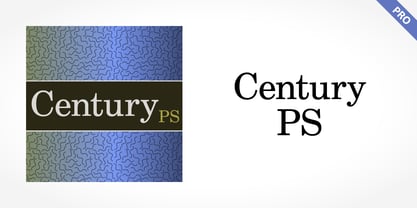 Century PS Pro Font Poster 5