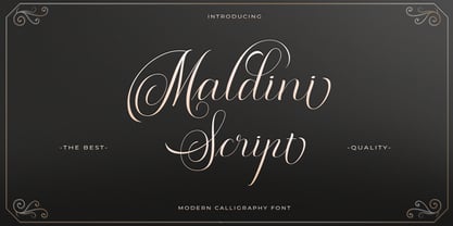 Maldini Script Fuente Póster 2