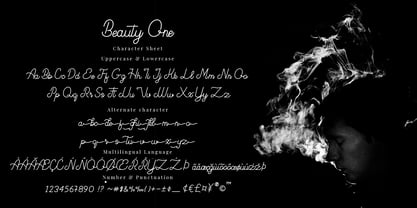 Beauty One Font Poster 3