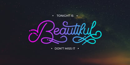 The Beautyline Font Poster 4