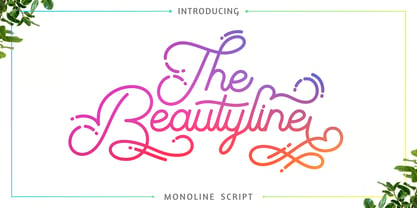 The Beautyline Font Poster 7