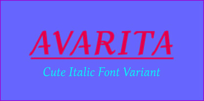 Avarita Font Poster 7