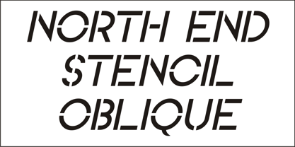 North End Stencil JNL Fuente Póster 2