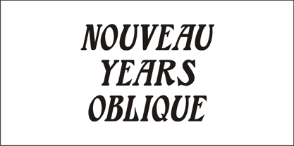 Nouveau Years JNL Font Poster 2
