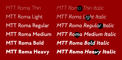 MTT Roma Font Poster 3