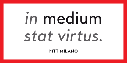 MTT Milano Font Poster 4