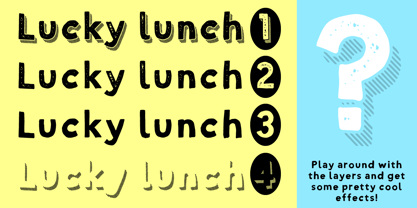 Lucky Lunch Font Poster 5