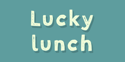 Lucky Lunch Font Poster 8