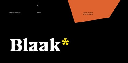 Blaak Font Poster 10