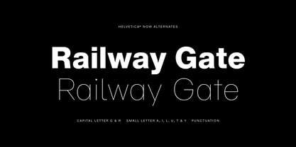 Helvetica Now Font Poster 7