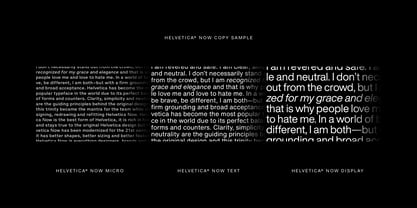 Helvetica Now Font Poster 9