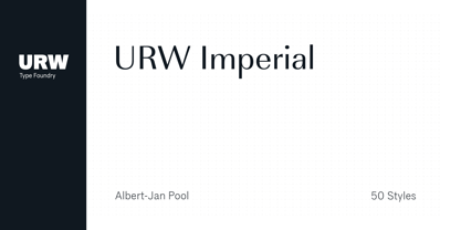 URW Imperial T Font Poster 1
