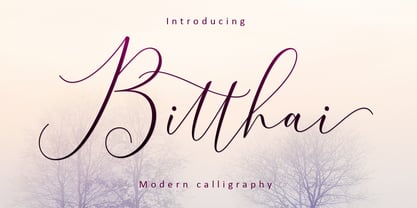 Bitthai Script Font Poster 8