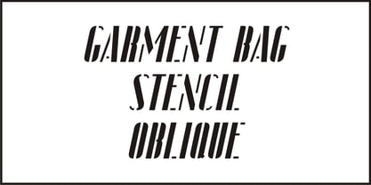 Garment Bag Stencil JNL Font Poster 2