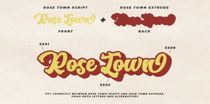 Rose Town Font Poster 6