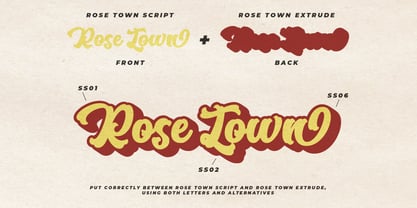 Rose Town Fuente Póster 6