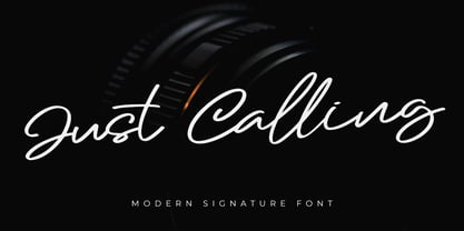 Just Calling Font Poster 1