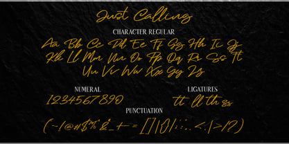 Just Calling Font Poster 4