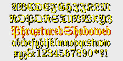 Phraxtured Font Poster 5