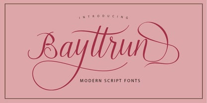 Bayttrun Font Poster 5