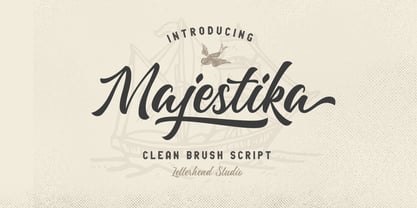 Majestika Script Font Poster 1