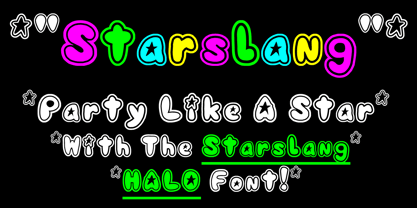 Starslang Halo Font Poster 1